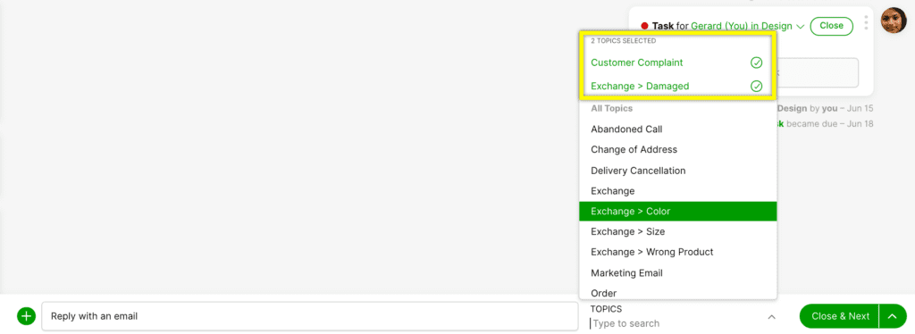 Add multiple Topics