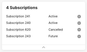 SUBSCRIPTION Transactions