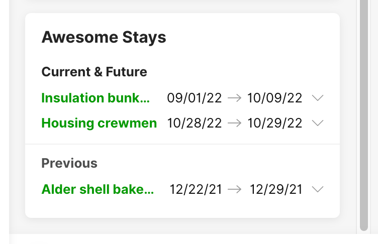 STAY Transactions