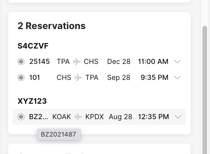 FLIGHT Transactions