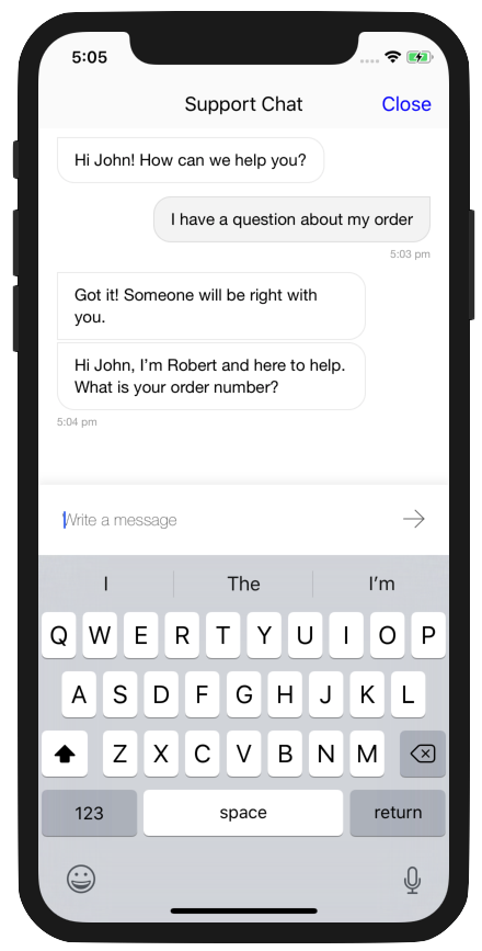 Glad App on mobile devices