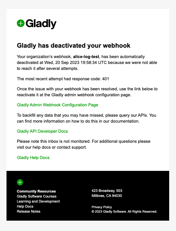 webhook notification email sample