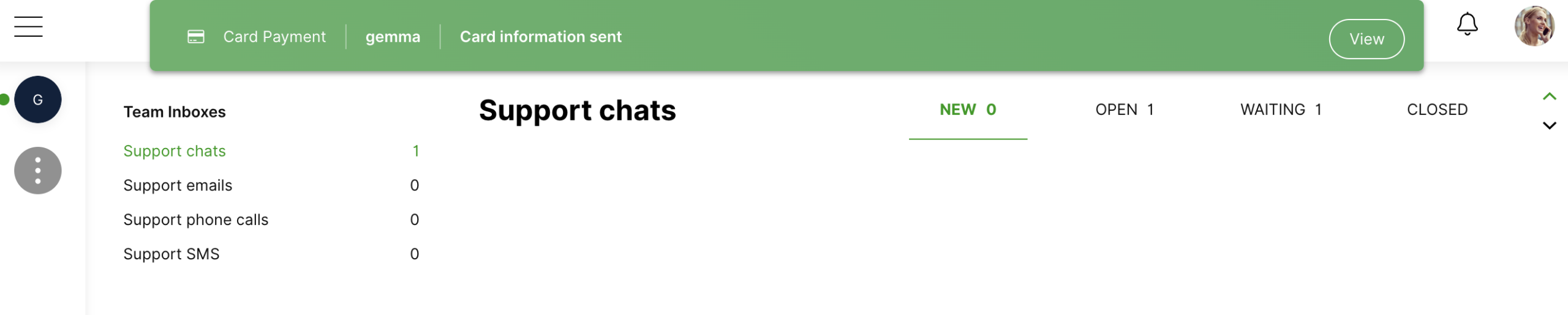 Chat Payment Notifications